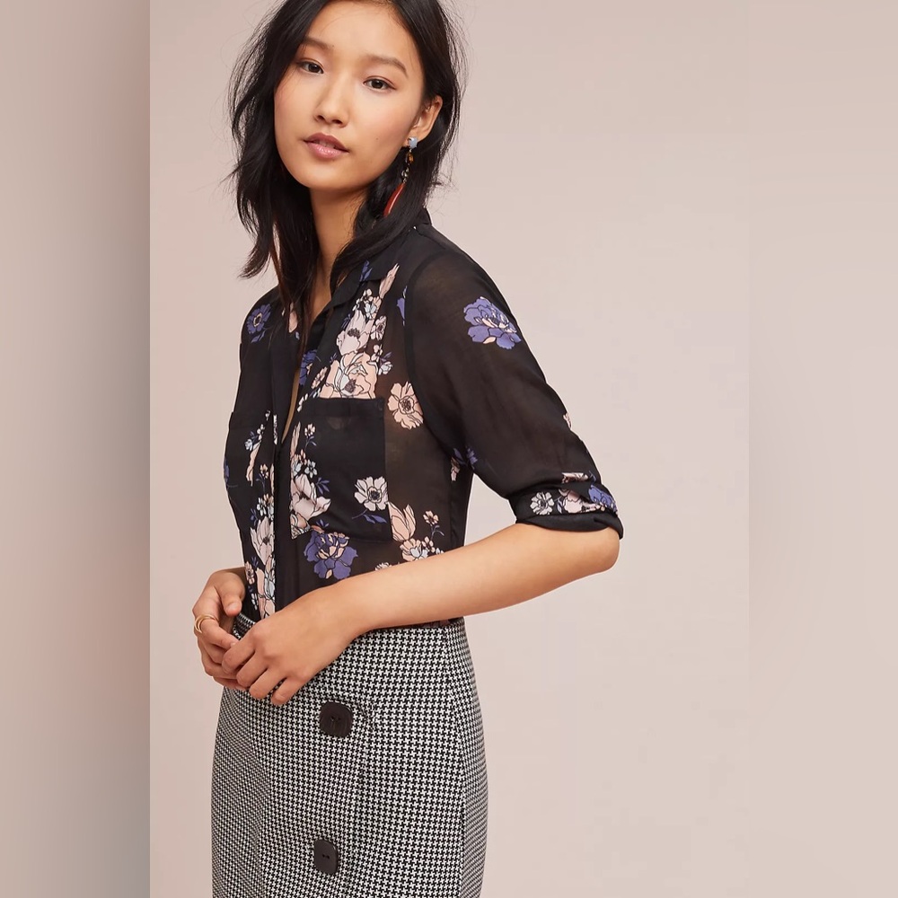 Anthropologie Cloth & Stone Tavira Buttondown